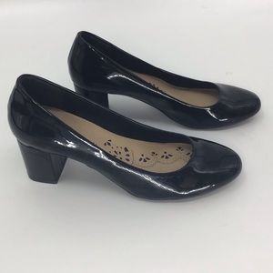 Chinese Laundry Black Thick Heel Patent leather